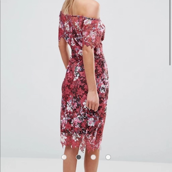 *SOLD* Paper Dolls Bardot Floral Midi Dress - Picture 4 of 7